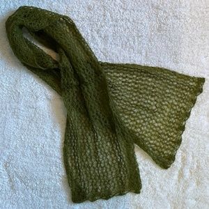 Green Knit Scarf